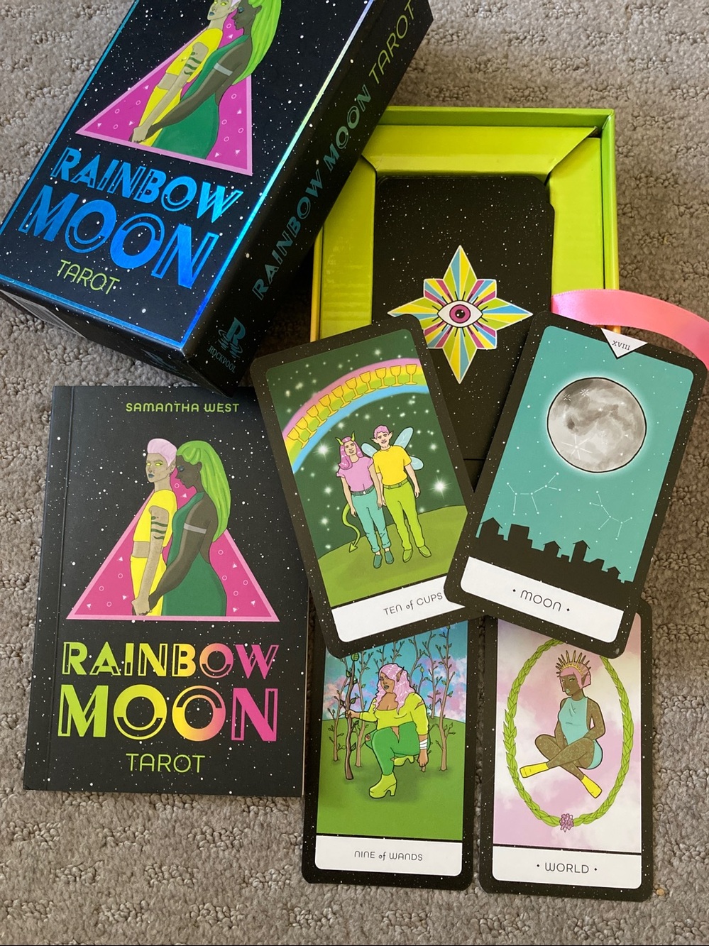 Rainbow Moon Tarot Deck + Guidebook